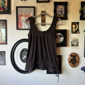 vintage y2k hollister lace trim tank top